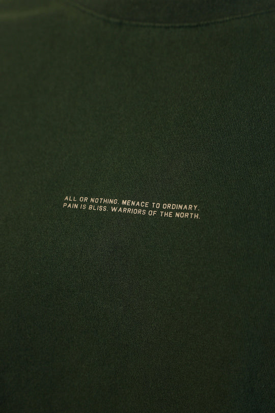 Box Cut Muscle Tee - Forest Green