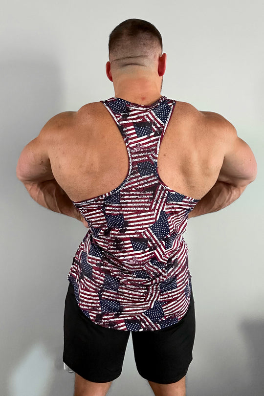 Graphic Muscle Stringer - USA Flag
