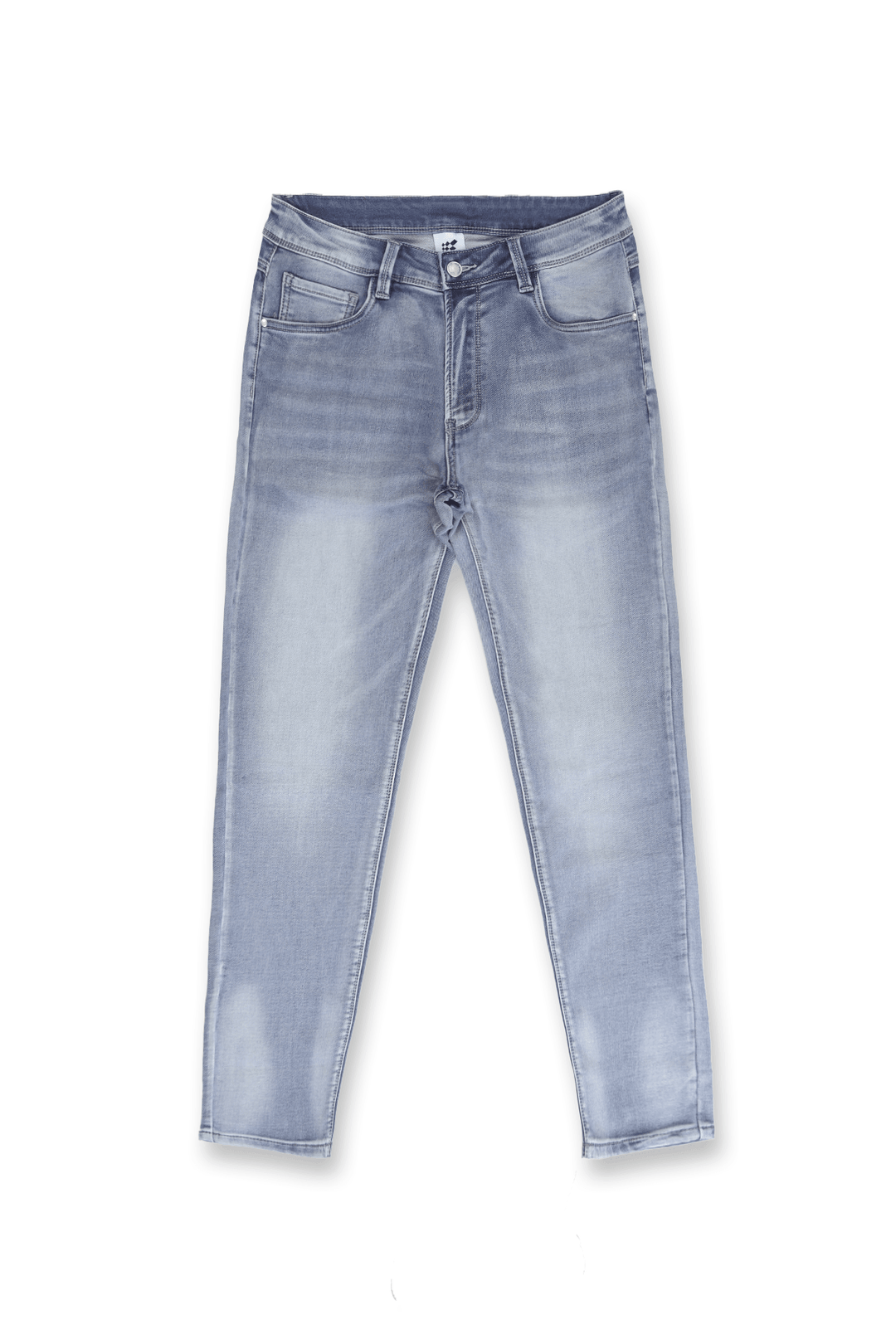 Men's Premium Fitted Stretchy Jeans - Faded Blue
