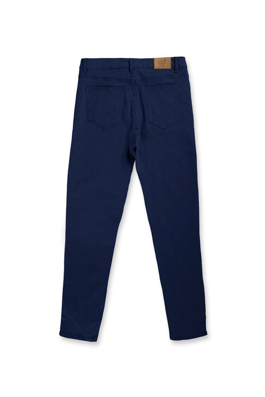 Men's Fitted Stretchy Pants - Navy