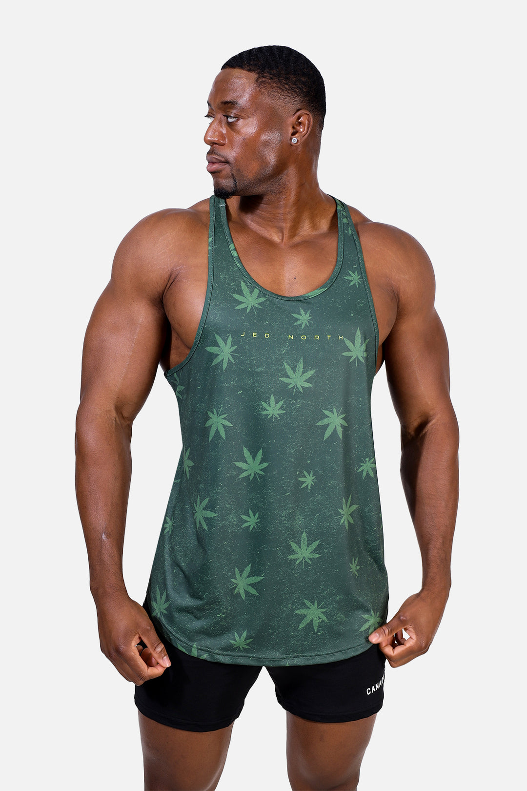 Graphic Muscle Stringer - Weed