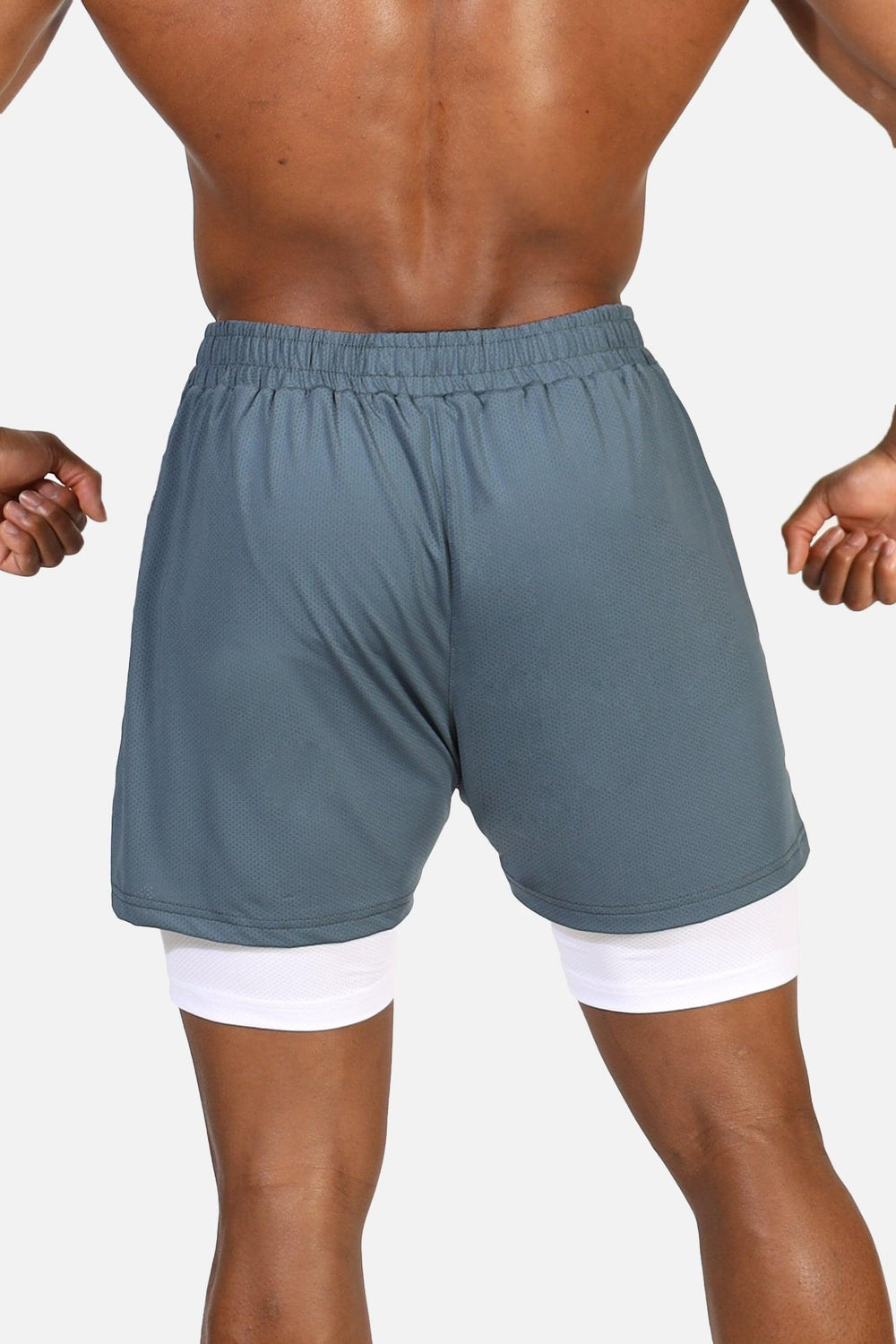 Men's 2-In-1 7" Gym Shorts - Storm Gray