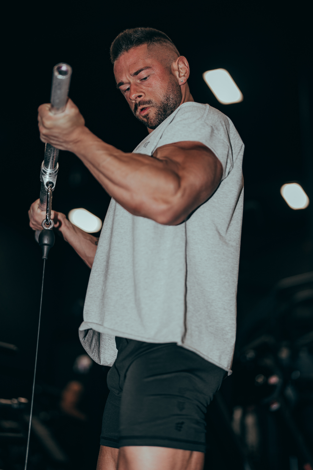 Retro Bodybuilding Shorts - Black