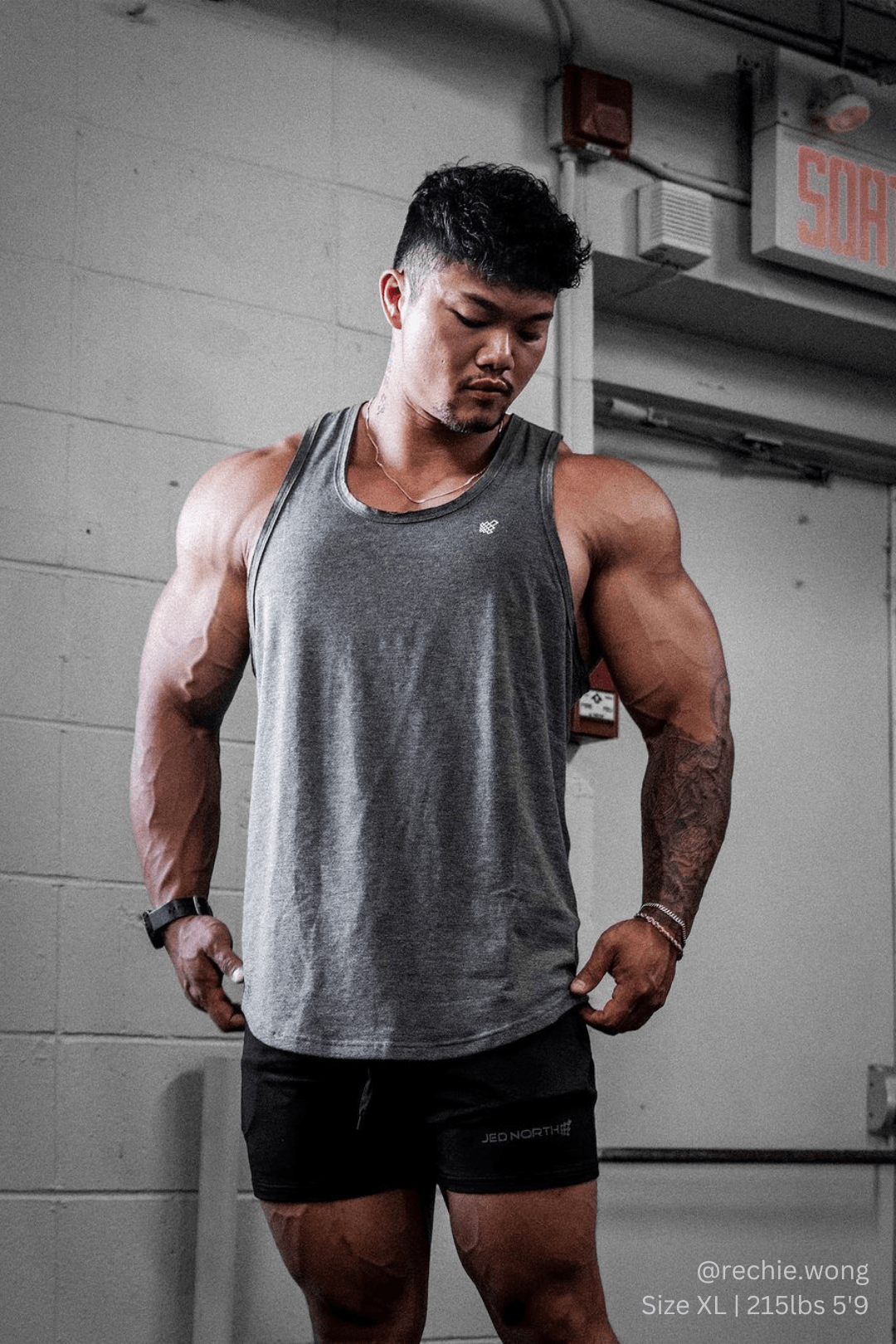 Vital Raw-Hem Tank Top 2.0 - Dark Gray