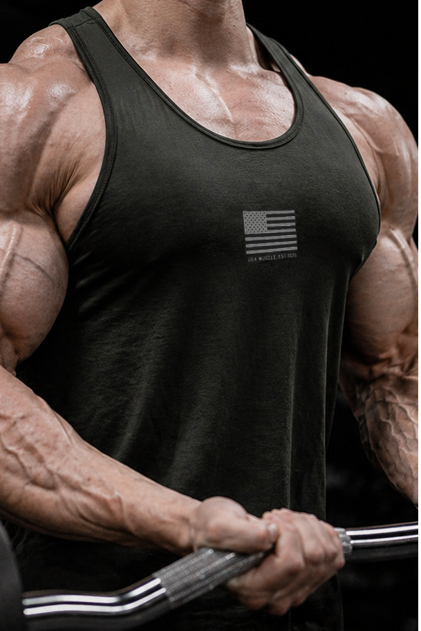 Fast-Dry Bodybuilding Workout Stringer - US of A