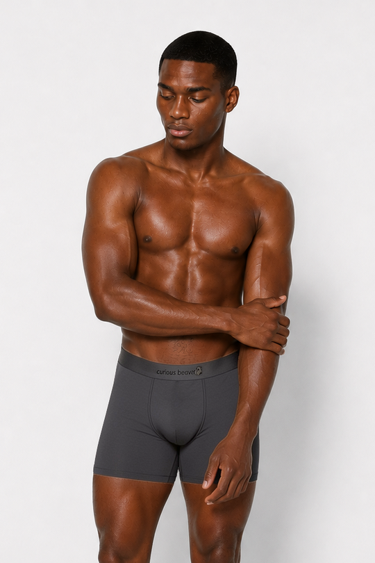 Men's Soft Modal Boxer Briefs - Storm Gray