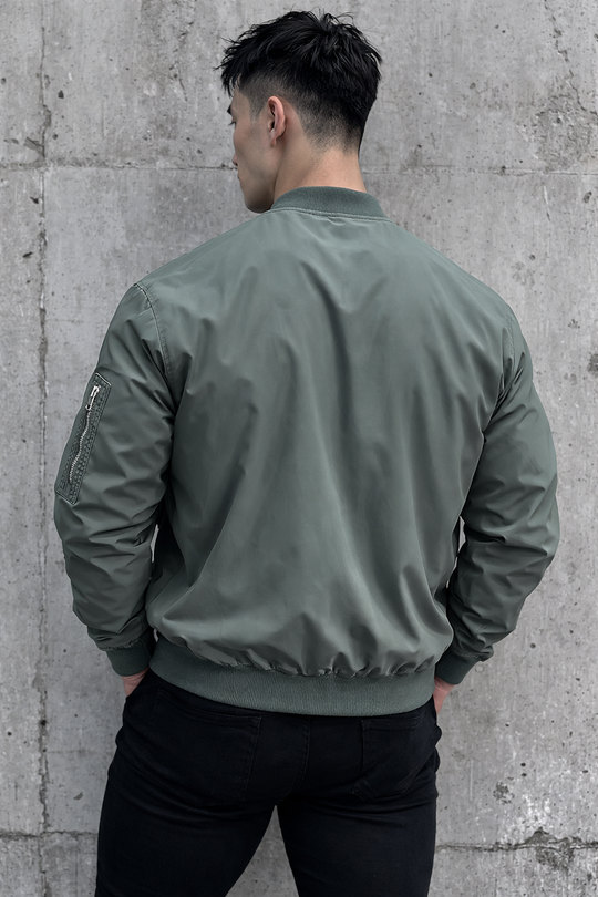 Men's Premium Bomber Jacket - Olive