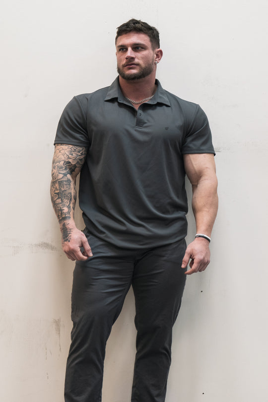Fast-Dry Polo T-Shirt - Dark Gray