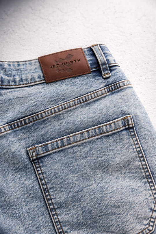 Men's Vintage Loose-Fit Jeans - Washed Navy