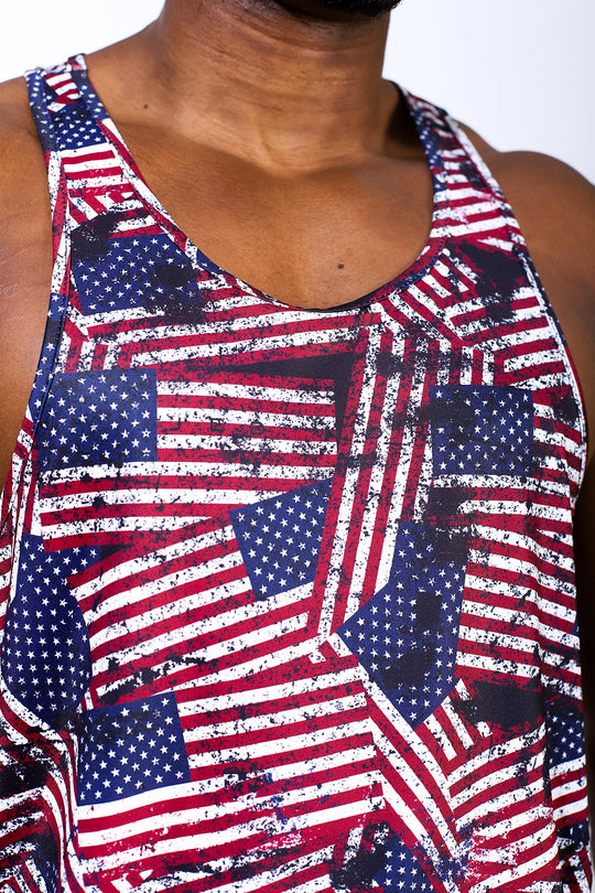 Graphic Muscle Stringer - USA Flag