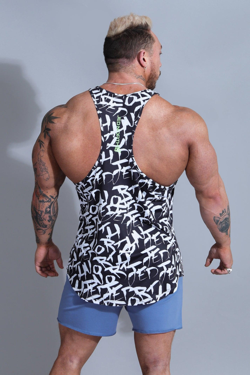 Graphic Muscle Stringer - Chaotic Black - Jed North