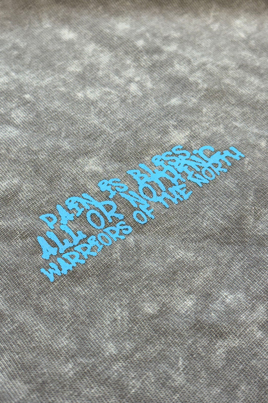 Acid Washed Oversized T-Shirt - Storm Gray