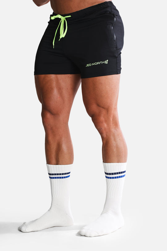 Men's Striped Crew Socks - Blue and White