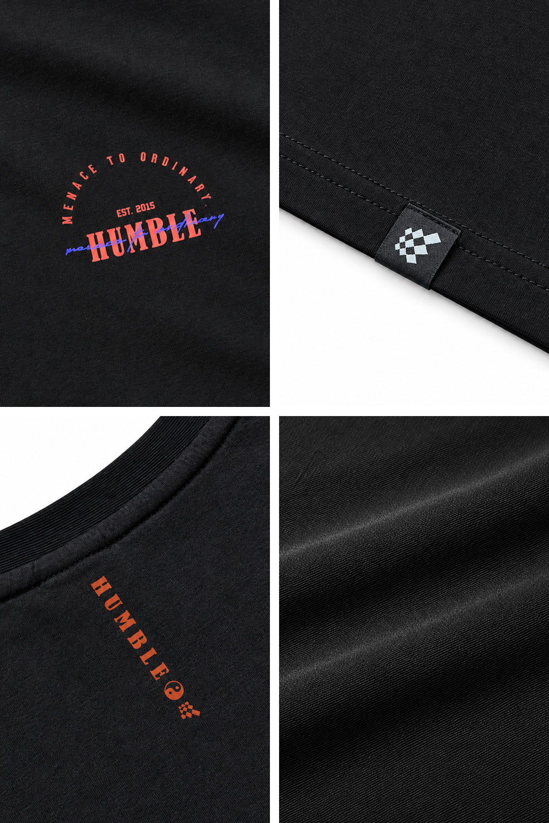 Energy Oversized T-Shirt - Humble Logo Black
