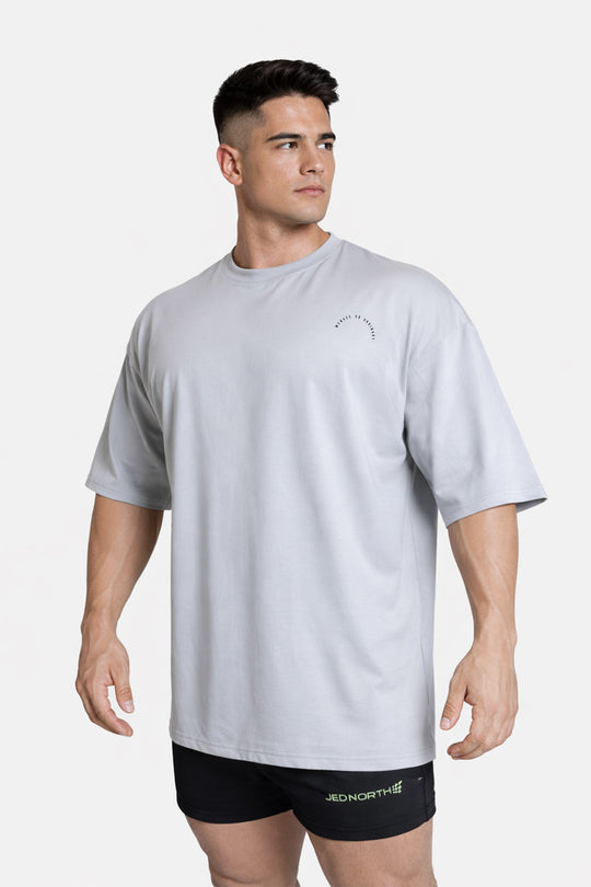 Energy Oversized T-Shirt - Gray Menace to Ordinary