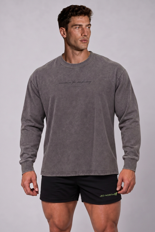Vintage Wash Long Sleeve T-Shirt - Storm Gray