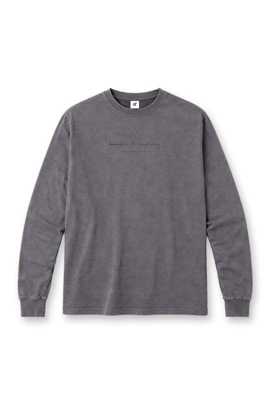 Vintage Wash Long Sleeve T-Shirt - Storm Gray