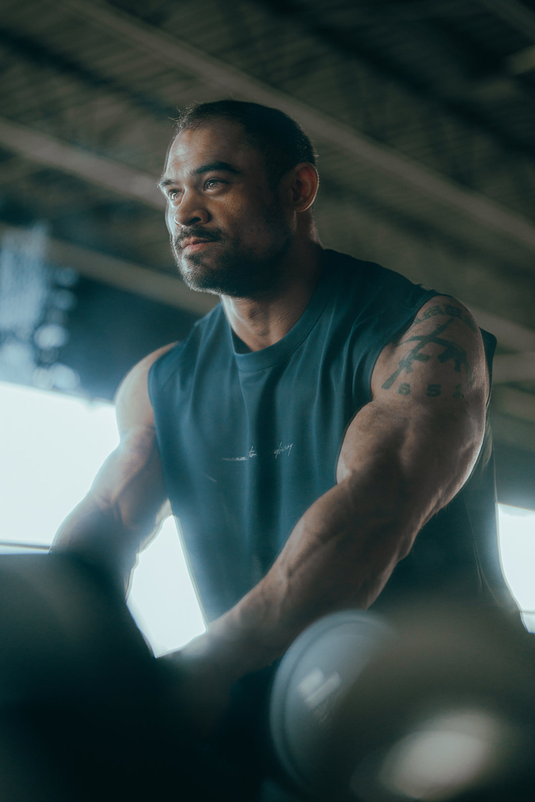 JN Active Muscle Tee - Navy Blue