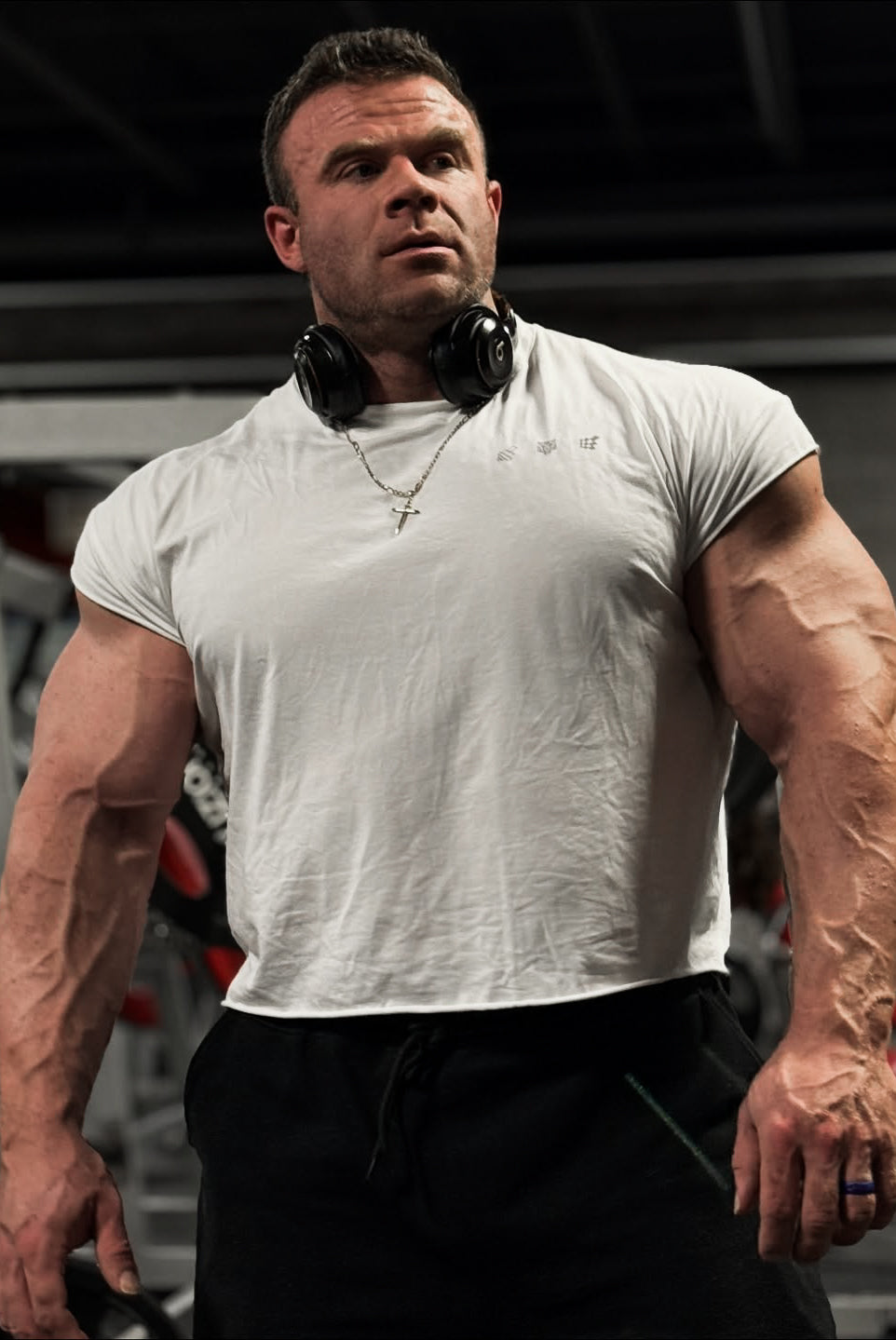 Oversized Raw-Cut Cropped Tee - White